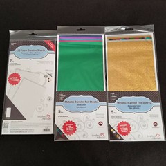 Scrapbook Adhesives: Metallic Transfer Foil Sheets & 3D Foam Creative Sheets Set