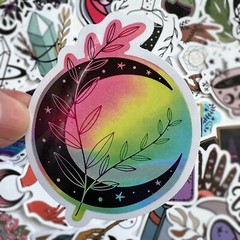 WITCH SPIRITUAL Stickers, 50pcs, Witchy, magic, potion, magic ball decal cute