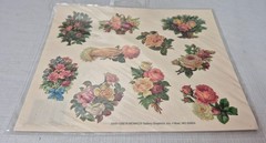 Gallery Graphics Victorian Stickers flowers & more 12 sheets 1990’s NOS