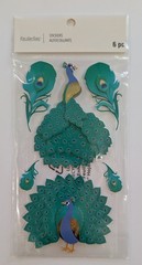 Peacocks Birds Scrapbooking Stickers by Recollections