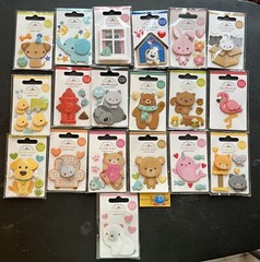 Doodlebug Doodle-Pops Scrapbooking Stickers Animal Theme Set 1 U-CHOOSE