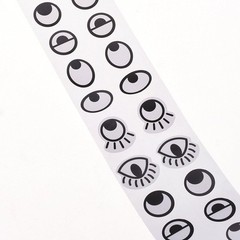 Creative Reusable Black and White Eye Stickers – Perfect for Classroom Projects