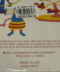 VTG Mrs. Grossman’s Stickers Carnival Amusement Park 2 Sheets 1999 Acid Free NOS