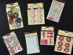 60+ Packs Scrapbooking Art Crafts Stickers Stamps Tags Embellishments & More NEW