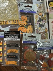 Large Lot Of Jolee’s Boutique Dimensional Halloween Pumpkins Fall Stickers