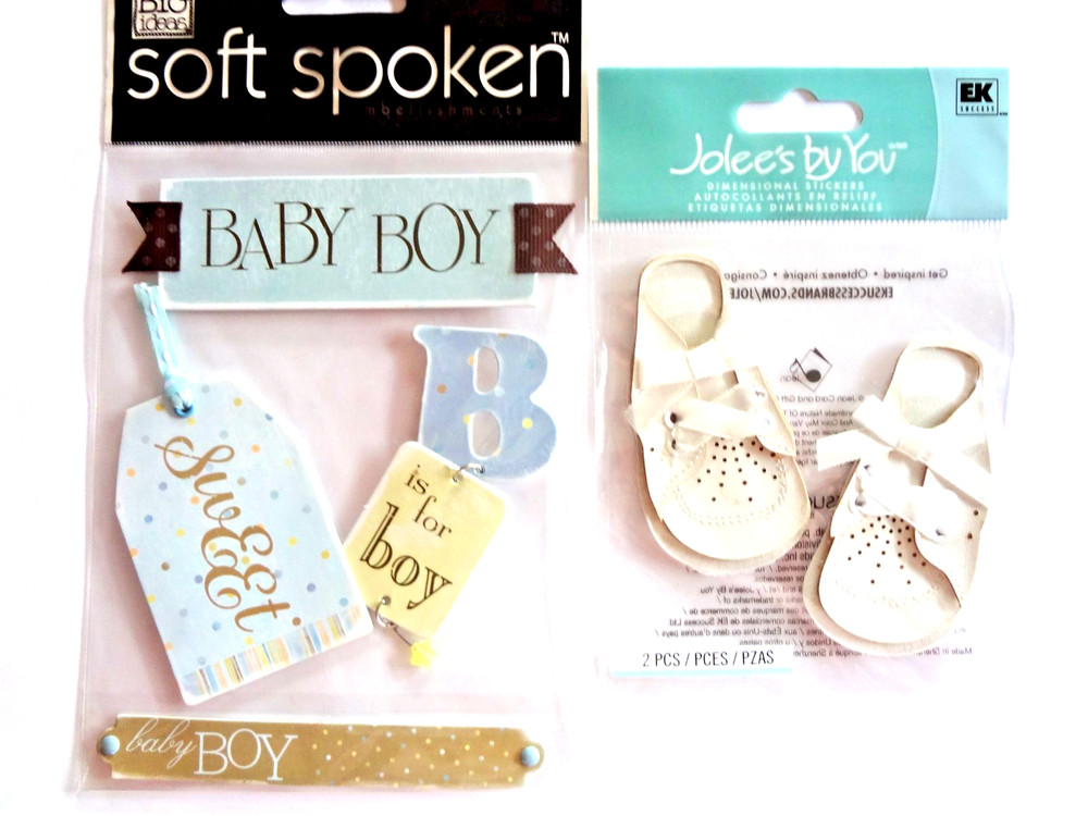 JOLEES Baby BOY Dimensional Embellishments/Stickers for Scrapbooking NIP