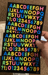Alphabet Stickers Large Lot Scrapbooking Words New and Barely Used Letters packs