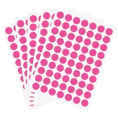 1050 PCS 3/4 Inch Round Color-Code Dot Stickers, Fluorescent Pink Circle Stic…