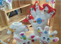 Nose Eyes Sticker 1 Roll(1000Pcs) Paper Roll Craft Eye Noses Mouth Stickers Toy