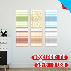 Dry Erase Incentive Chart 6 PCS 1056 Reward Stars 27×15 11×17 Inch Tracking
