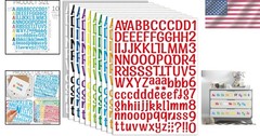 Colorful 1 Inch Vinyl Alphabet Stickers – Perfect for Indoor & Outdoor Projects