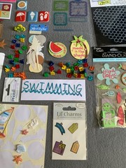 Scrapbooking Beach & Summer Stickers Collection – 17 Packs Mixed Designs Sizes