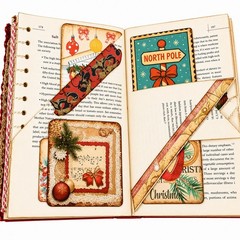 Handmade One-of-a-Kind Christmas Junk Journal | Vintage Altered Book |…