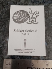 Happy Bunny Sticker Jim Benton Cute Funny Humor Vending Machine Sticker