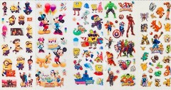 679 Stickers Cartoon Themed, Marvel Pokemon Mickey Mouse Minecraft Spongebob ++