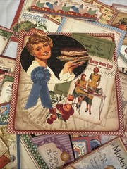 60+ Pc Graphic 45 Vintage Kitchen Ephemera Lot Junk Journal Scrapbooking