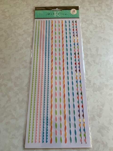 K&COMPANY MARCELLA RUB-ONS FIESTA BIRTHDAY TRANSFERS 14PCS