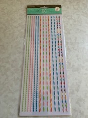 K&COMPANY MARCELLA RUB-ONS FIESTA BIRTHDAY TRANSFERS 14PCS