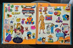 Vintage 1983 Imperial Sticker Album LOADED 150+ Stickers Snoopy Hello Kitty CPK