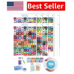 Color-Matched Organization Labels for Diamond Art & Embroidery – 489 Stickers