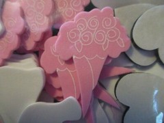 Darice Foamies Wedding Accents 60 Pc – Bride Groom Bouquet Tuxedo Crafts Cards
