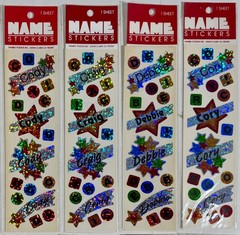 Hambly Prismatic Name Sticker Metallic Scrapbooking Crafting Wholesale Lot of 26