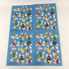 44 Stickers Vtg 1992 M&M Mars Candy 4 Full Sheets with 11 Stickers on Each