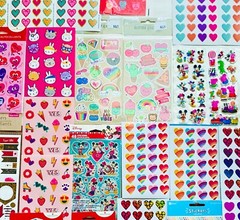 Love Heart Themed 559+ Stickers 4 Kids Teens Teachers Party Gifts DIY Cards