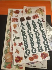 Scrapbooking Halloween Fall Mixed Lot