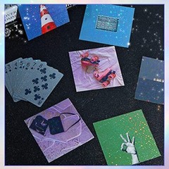 36 Sheets Holographic Sticker Paper Clear A4 Vinyl Sticker Paper Self Star