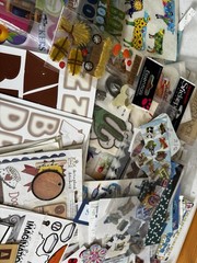 HUGE Lot of 1000s of Scrapbooking Embellishments, Stickers, Die cuts, etc. KIDS