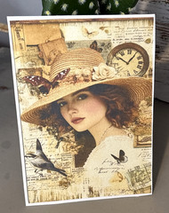 Mini Vtg Ephemera Pack Junk Journal Card & Tag For Scrapbook Card Toppers Crafts