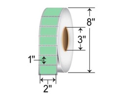 Case of 44,000 PMS 345 Labels- 8 Rolls of 5500 – 2”x1”