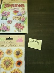 Lot Of 4 Packages Of Flower Crafters Square Pop Up Stickers Scrapbooking NEW #4