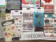 HUGE SCRAPBOOK LOT~Mixed Themes~Paper-Folder-Stamps-Dies-Stickers & More~NEW