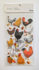 Chickens & Eggs Farm Animals Scrapbooking Stickers by Recollections