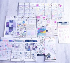 Huge Lot of 17 Scrapbooking Stickers, Sweet Kaiwaii, Shine, Recollections + More