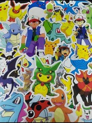 Pokemon Stickers Random Lots Of 10 Pieces USA Seller Scrapbooking Collectable