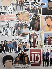 50pc One Direction 1D Stickers Full Color Decals HARRY STYLES