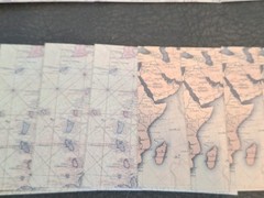 100pc 3 1/4 X 3 1/4 Scrapbook Paper Pack Travel Around The World