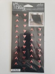 Jolees Boutique Rose Gold Triangle Bling Gems scrapbooking stickers