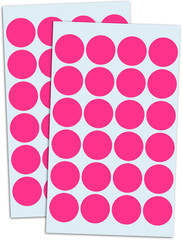 1200 Pack, 1″ round Dot Stickers Circle Labels – Pink
