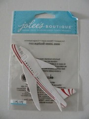 Jolee’s Boutique Dimensional Stickers AIRPLANE 1 Piece NIP