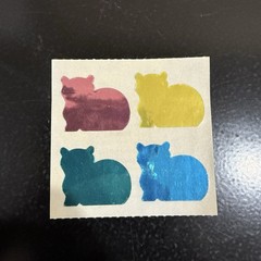 Vintage 1984 Stickers Mylar Foil Cat Kittens Small World Greetings NOS