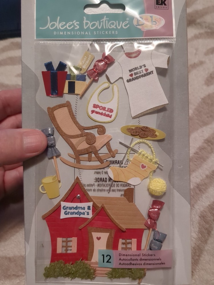 Jolees Grandma and Grandpa Scrapbook Stickers Grandparents House NIP SPJBLG129