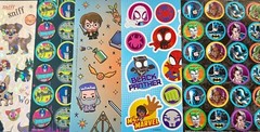 10 WHOLESALE bulk sticker pack, HUGE variety of themes characters animals & more