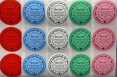 40 THANK YOU STICKERS 2″ ROUND LABELS SEALS SHOP SMALL REVIEW SCRATCH RESISTANT
