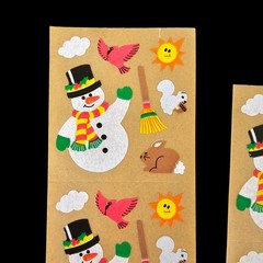 VTG Sandylion Stickers Snowman Broom Cardinal Bunny Squirrel Sun Cloud 10 MODS