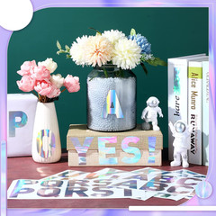 232 Pieces 24 Sheets Letter Stickers Large Bulletin Board Letters Laser Alphabet