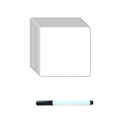 12Pcs Reusable Dry Erase Whiteboard Stickers for Writing Removable PVC Labels